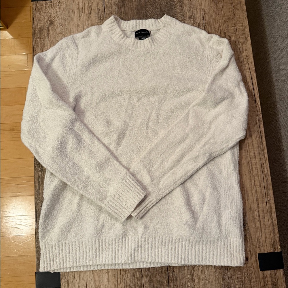 Club Monaco Cream Crewneck Sweater